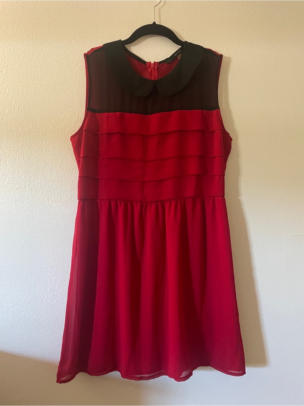 Retro Indie Sleeveless Dress with Peter Pan Collar | ModCloth | Fit and Flare
